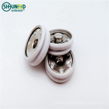 Eco-friendly Stainless Steel Press Snap Button Covered by Colorful Nylon Fabric for Garment Suit Pants